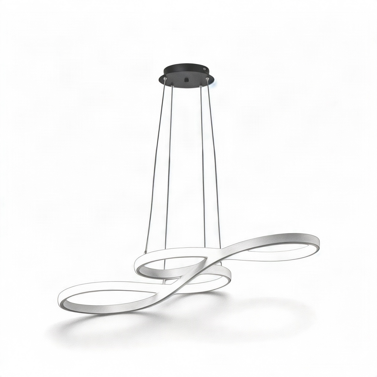 Suspension LED Design Elyra, coloris argent