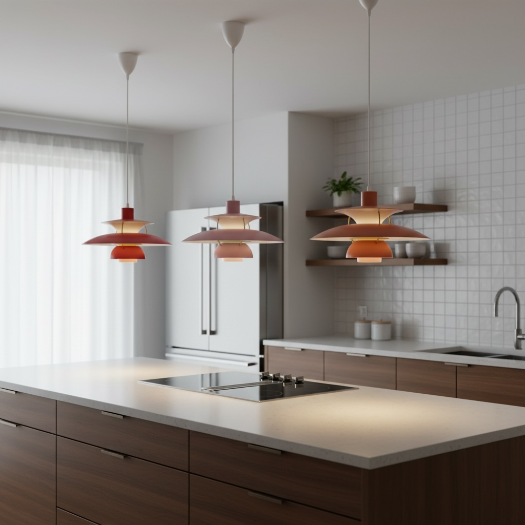 Suspension Scandinave en Aluminium Elva, vue 3