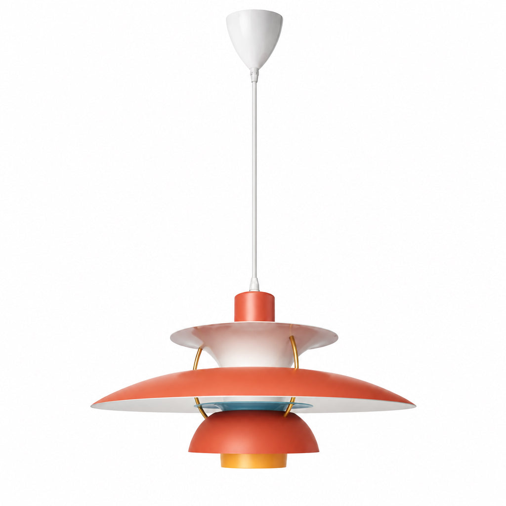 Suspension Scandinave en Aluminium Elva, coloris orange