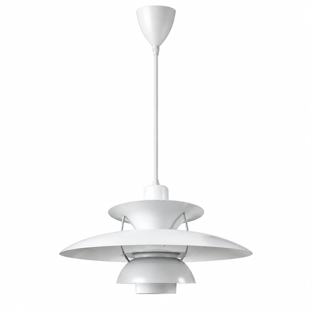 Suspension Scandinave en Aluminium Elva, coloris blanc