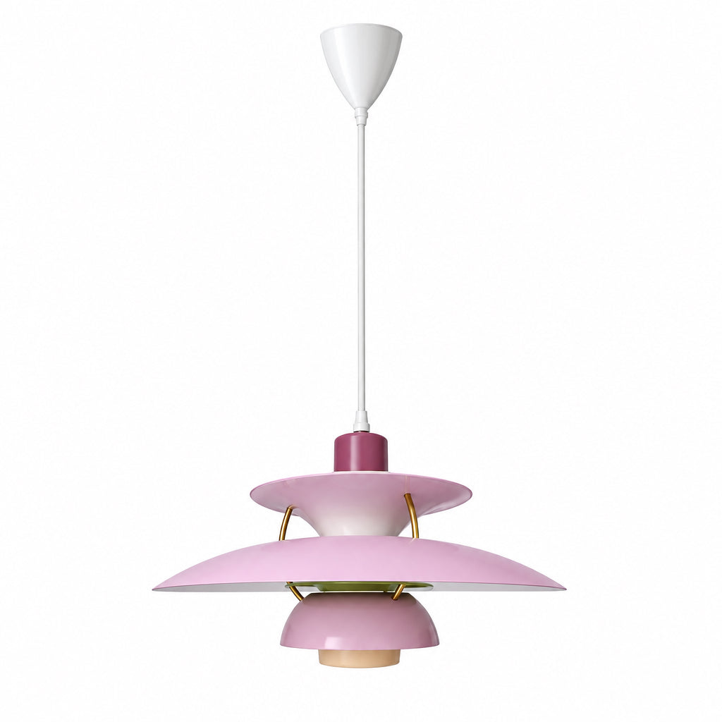 Suspension Scandinave en Aluminium Elva, coloris rose