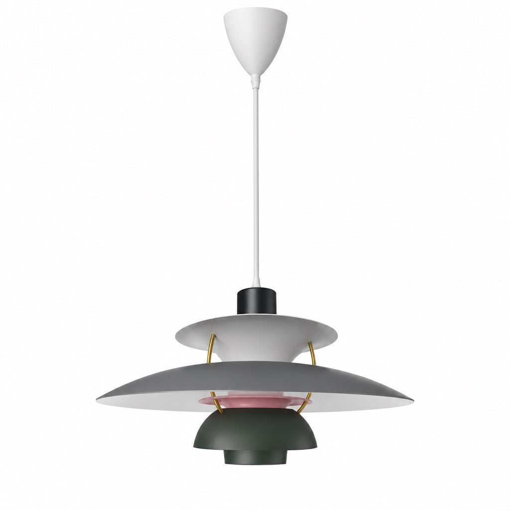 Suspension Scandinave en Aluminium Elva, coloris gris