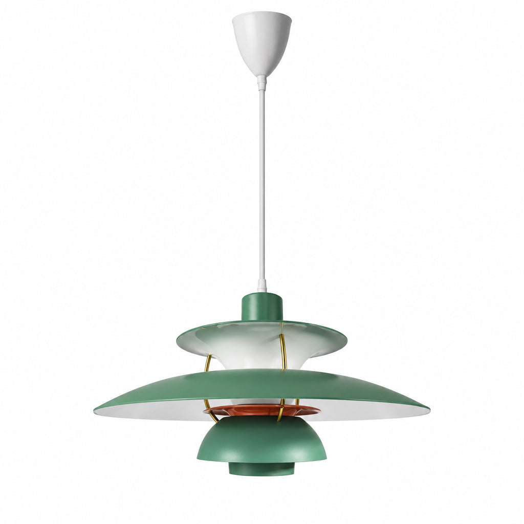 Suspension Scandinave en Aluminium Elva, coloris vert