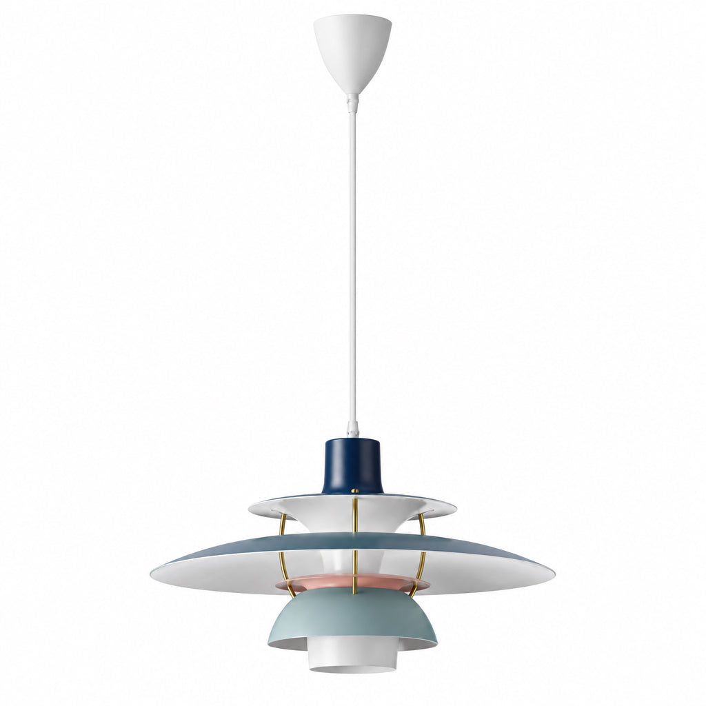 Suspension Scandinave en Aluminium Elva, coloris bleu