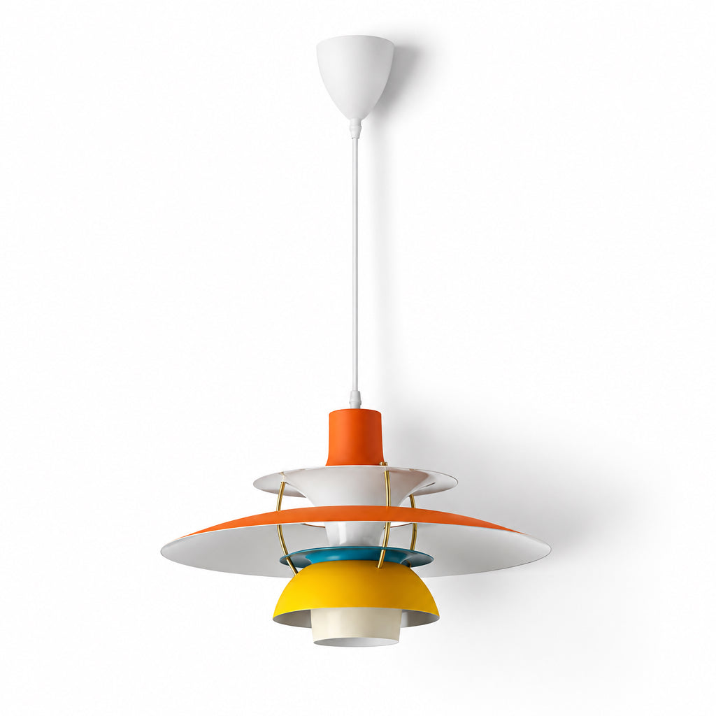 Suspension Scandinave en Aluminium Elva, coloris jaune